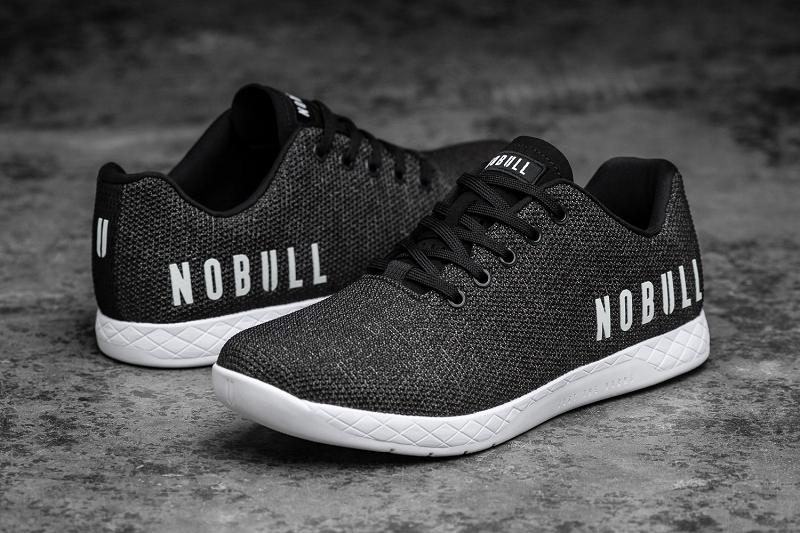 Men's Nobull Heather Trainers Black | SG D2169F